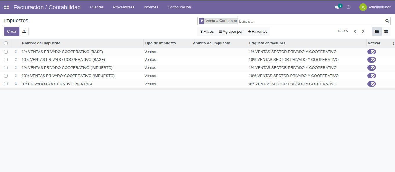 Steps to enable electronic invoicing